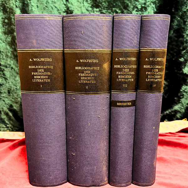 Bibliographie der Freimaurerischen Literatur (4 Volumes)