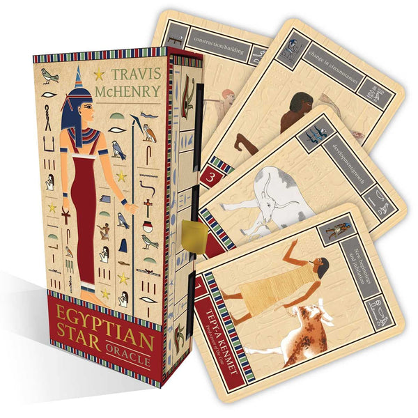 EGYPTIAN STAR ORACLE CARDS by TRAVIS MCHENRY