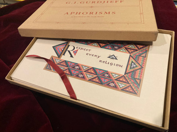 Aphorisms as Inscribed at The Study House by G.I. Gurdjieff
