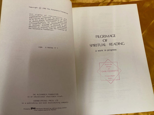 Pilgrimage of Spiritual Reading by the Alexandria Foundation