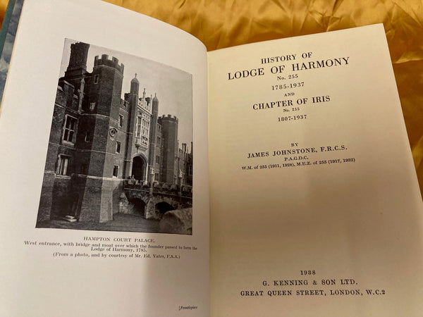 History of Lodge of Harmony by James Johnstone