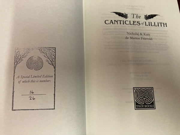 The Canticles of Lilith (deluxe edition) by Nicholaj & Katy de Mattos Frisvold