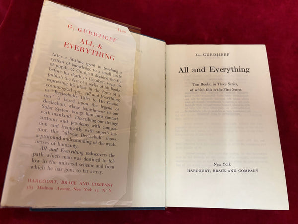 All and Everything by G. Gurdjieff