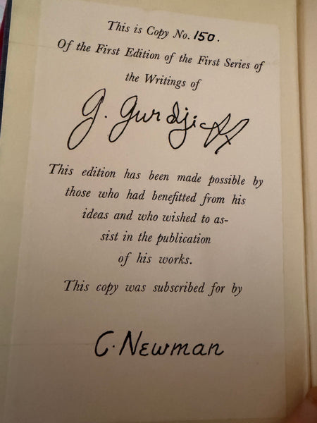 All and Everything by G. Gurdjieff