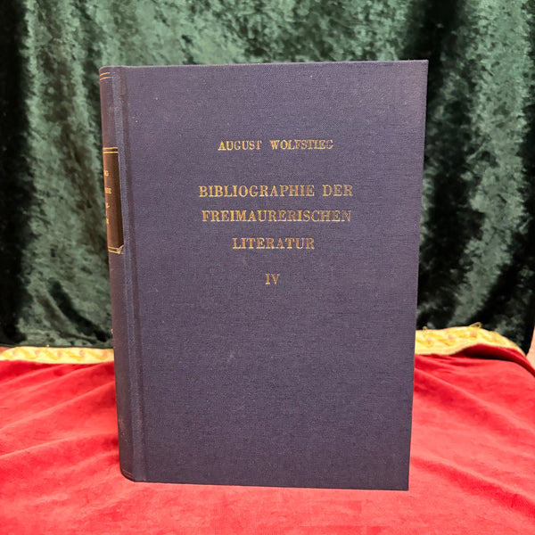 Bibliographie der Freimaurerischen Literatur (4 Volumes)