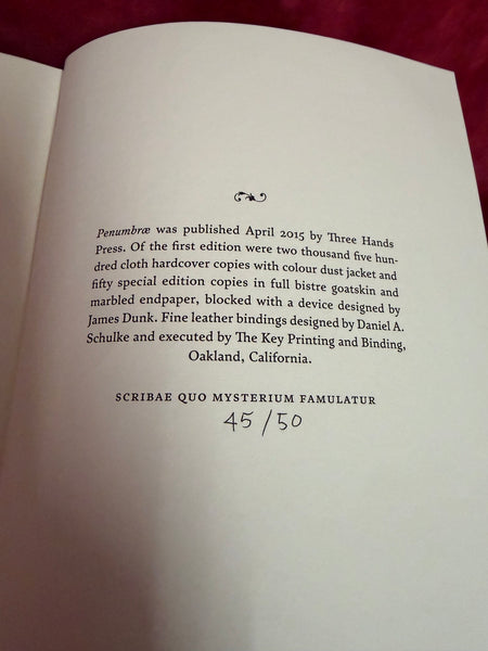 Penumbrae (Deluxe edition) by Richard Gavin, Patricia Cram & Daniel Schulke (ed)