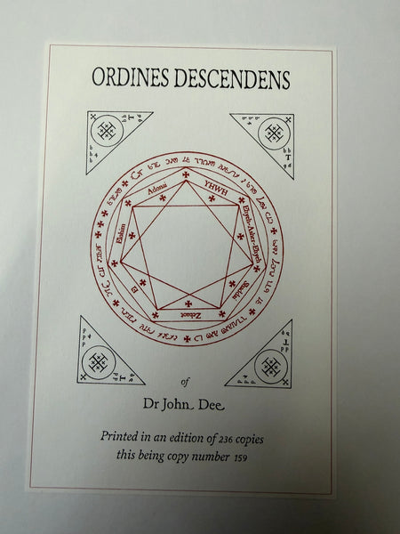 Ordines Descendens by Dr. John Dee [ascribed to]