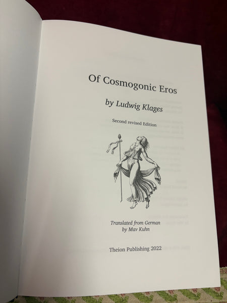 Of Cosmogonic Eros (deluxe edition) by Ludwig Klages