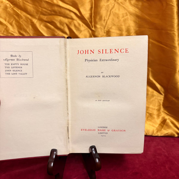 John Silence by Algernon Blackwood