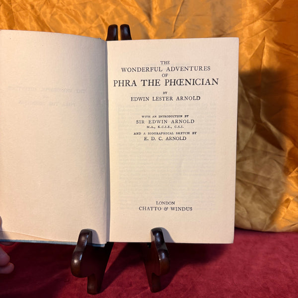 The Wonderful Adventures of Phra the Phoenician by Sir Edwin Arnold