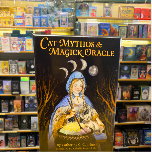 Cat Mythos & Magick Oracle by Cathrtine C. Caprino and Kaleriia Tverdoklib